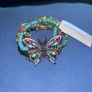 Betsey Johnson Multicolor Butterfly Bracelet